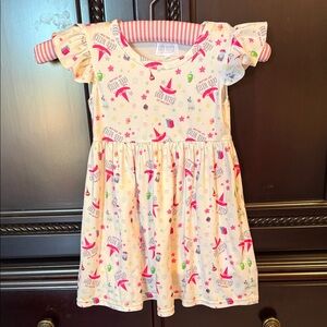 Colorful Kids Dress with Fun Patterns